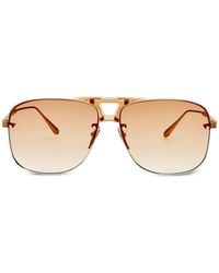Linda Farrow - Square-Frame Sunglasses - Lyst
