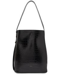 Amanu - The Somalia Croc-Effect Leather Tote Bag - Lyst