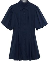 Jonathan Simkhai - Robe Courte Cleo À Manches Bouffantes - Lyst