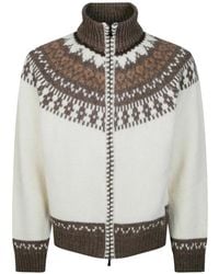 Altea - Cardigan Zippé En Jacquard - Lyst