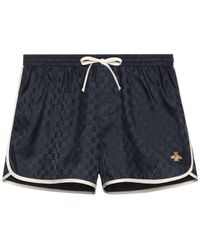 blue gucci swim shorts
