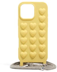 Bimba Y Lola - Heart-Embossed Iphone 16 Pro Case - Lyst