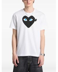 COMME DES GARÇONS PLAY - Heart Print T-Shirt - Lyst