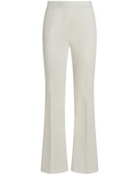 Etro - Flared Stretch-Cotton Trousers - Lyst