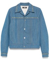 Amiri - Crystal-Embellished Pleated Jacket - Lyst