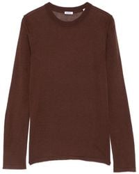 Aspesi - Contrast-Stitch Crew Neck Sweater - Lyst