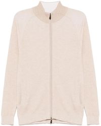 N.Peal Cashmere - Ribbed Full Zip Sweater - Lyst