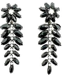 JENNIFER GIBSON JEWELLERY - Vintage Hattie Carnegie Monochrome Floral Drop Earrings 1960S - Lyst