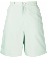 Ami Paris - Wide-Leg Loop-Strap Bermuda Shorts - Lyst