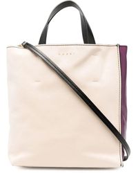 Marni - Borsa Tote Museo Con Design Color-Block - Lyst