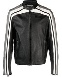 Moschino - Giacca Biker Con Applicazione - Lyst
