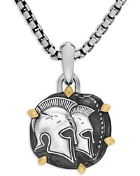 David Yurman - 18Kt And Sterling Gemini Amulet (33Mm) - Lyst