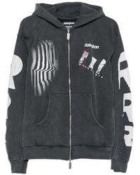 RIVINGTON roi Rebis - Graphic-Print Zip-Up Hoodie - Lyst