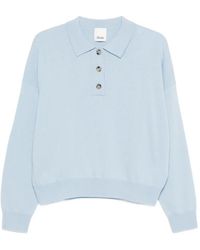 Allude - Button Collared Polo Shirt - Lyst