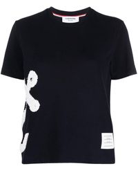 Thom Browne - Anchor Bouclé T-shirt - Lyst