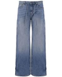 THE GARMENT - Washed-Effect Tie-Waist Jeans - Lyst