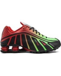 Nike Synthetic Shox R4 "triple Black" Shoes for Men | Lyst