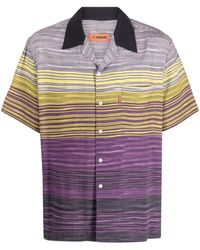 Missoni - Stripe-print Short-sleeved Shirt - Lyst