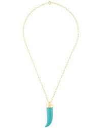 Eshvi - Collar Con Colgante De Piedra - Lyst