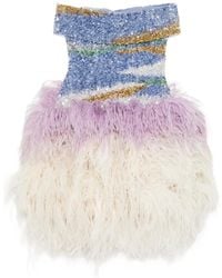 Georges Hobeika - Embellished Feather-Skirt Dress - Lyst
