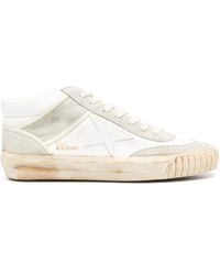 Golden Goose - Mid Star Leather Sneakers - Lyst