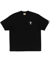 A Bathing Ape - Logo-Embroidered T-Shirt - Lyst