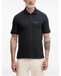 ARMANI EXCHANGE - Logo-Print Piqué Polo Shirt - Lyst