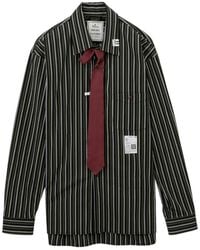 Maison Mihara Yasuhiro - Striped Tie-Detail Shirt - Lyst