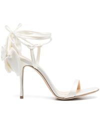 Magda Butrym - Sandalias con tacón de 105mm y motivo floral - Lyst