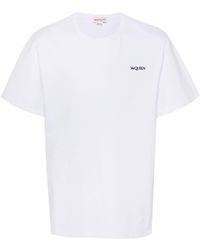 Alexander McQueen - Camiseta con logo bordado - Lyst