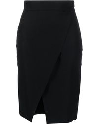 Genny - Wrapped High-waist Pencil Skirt - Lyst