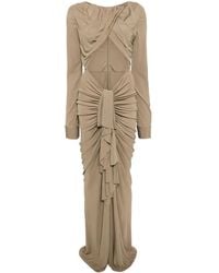 Christopher Esber - Draped Boat-neck Dress - Lyst
