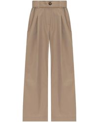 Moncler - Hose mit weitem Bein - Lyst
