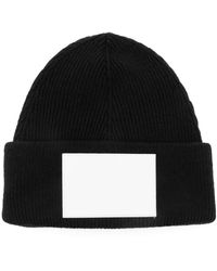 MM6 by Maison Martin Margiela - Numbers-Motif Knitted Beanie - Lyst