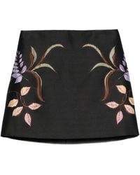 Dorothee Schumacher - Floral-Embroidered Skirt - Lyst