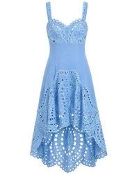 Charo Ruiz - Caspian Broderie-Anglaise Asymmetric Dress - Lyst