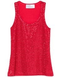 GIUSEPPE DI MORABITO - Crystal-Embellished Tank Top - Lyst