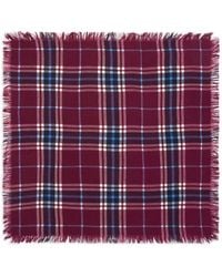 Bompard - Tartan Fringed Scarf - Lyst