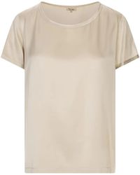 HER SHIRT HER DRESS - Satin-Finish T-Shirt - Lyst