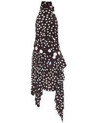 IRO - Delila Polka-Dot Asymmetric Midi Dress - Lyst