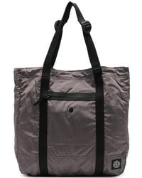 Stone Island - Shopper Mit Logo-Patch - Lyst