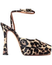 Castagna - Vicky Animal-Print Platform Sandals - Lyst