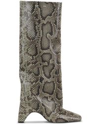 Coperni - 100Mm Snake-Print Bridge Boots - Lyst