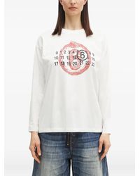 MM6 by Maison Martin Margiela - ロングtシャツ - Lyst