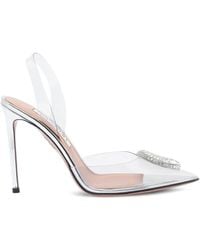 Aquazzura - 120Mm Crystal-Embellished Slingback Pumps - Lyst
