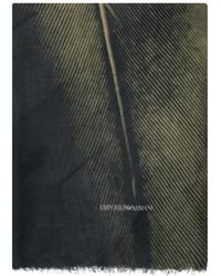 Emporio Armani - Printed Scarf - Lyst