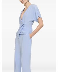 Nissa - V-Neck Crepe Top - Lyst