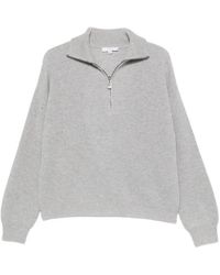 Malo - Ribbed-Knit Half-Zip Sweater - Lyst