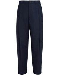 Brunello Cucinelli - Cotton-Linen Panama Trousers - Lyst