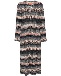 Missoni - Zigzag Metallic Long Cardigan - Lyst